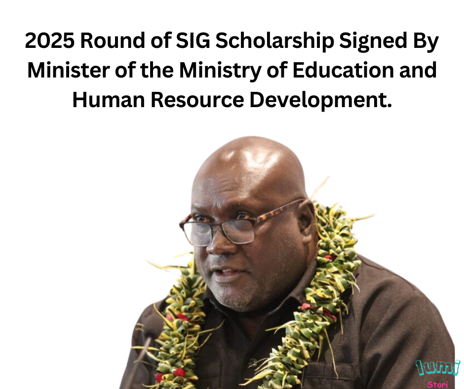 2025 Round of SIG Scholarship Signed By Minister of the Ministry of Education and Human Resource Development.